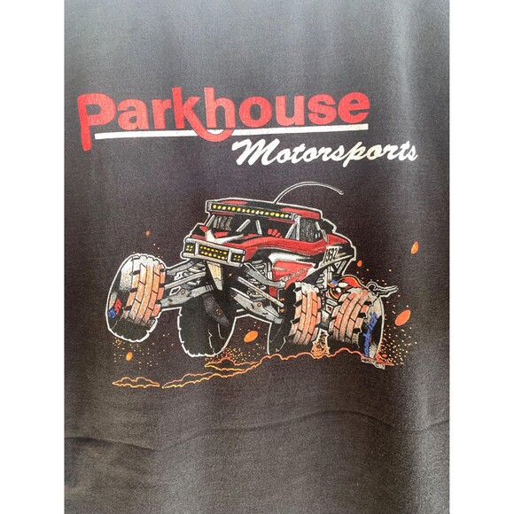 Vintage Y2K Black vintage Parkhouse Motorsports Racing Shirt streetwear Size 2XL - Picture 4 of 14